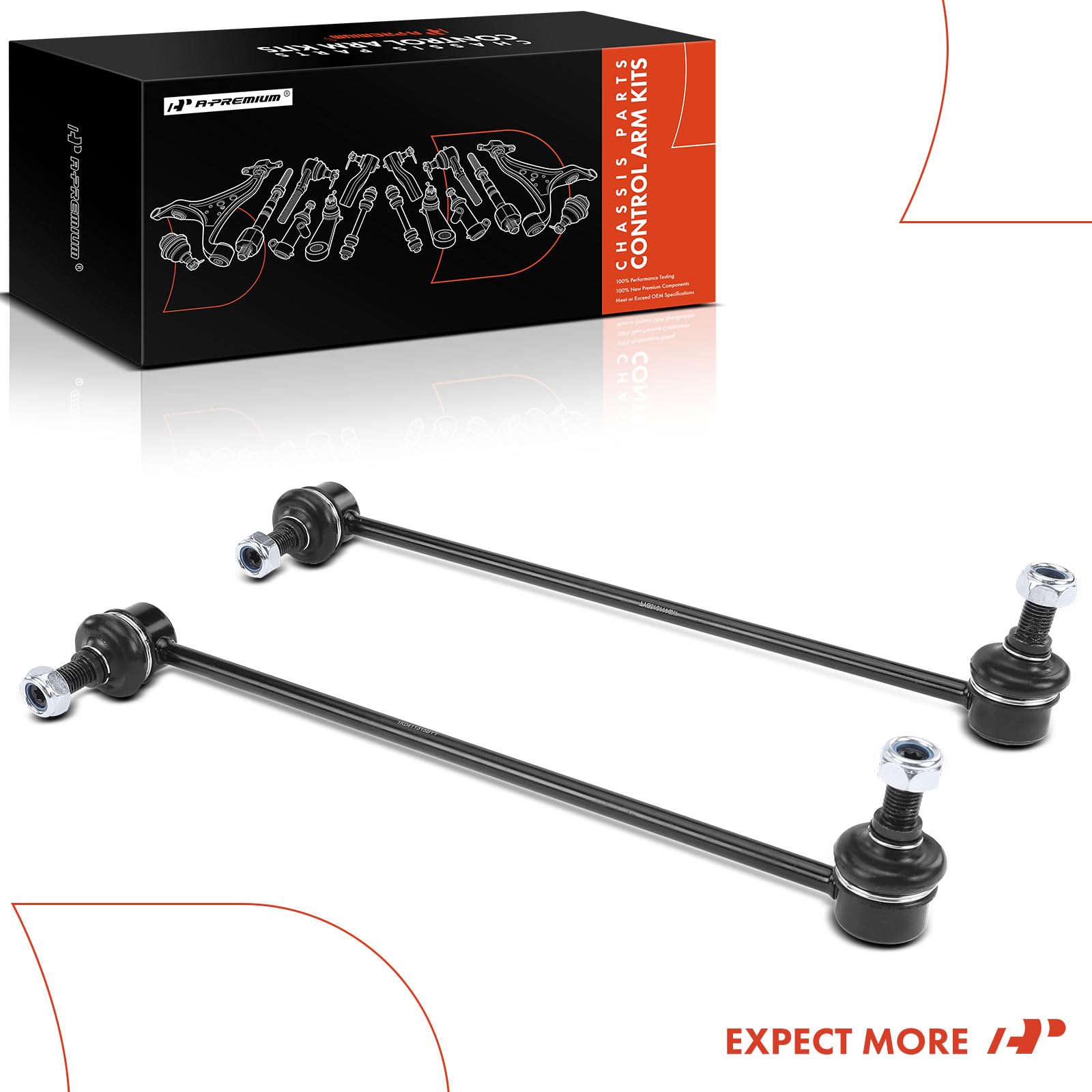 A-Premium front link in garage install scene showing straightforward repair