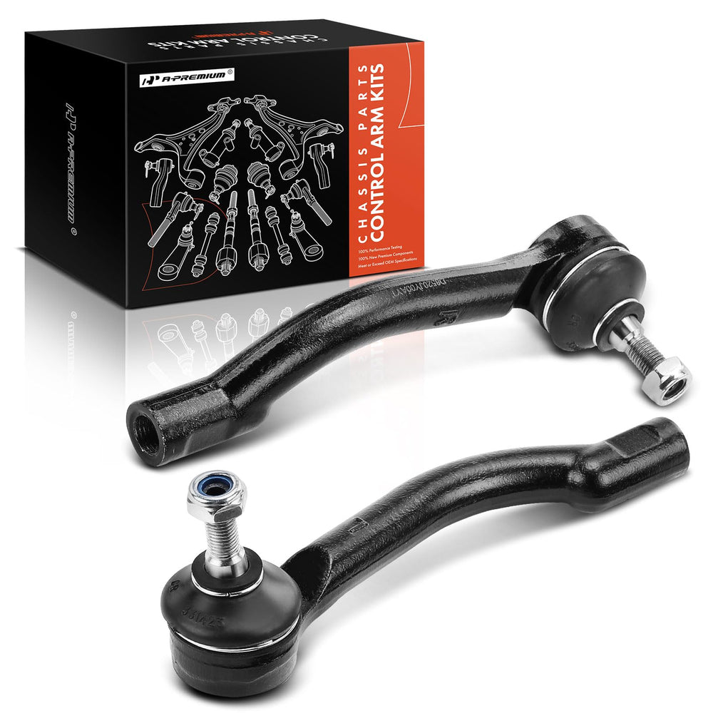 A-Premium front outer tie rod end front view showing fit and finish benefit