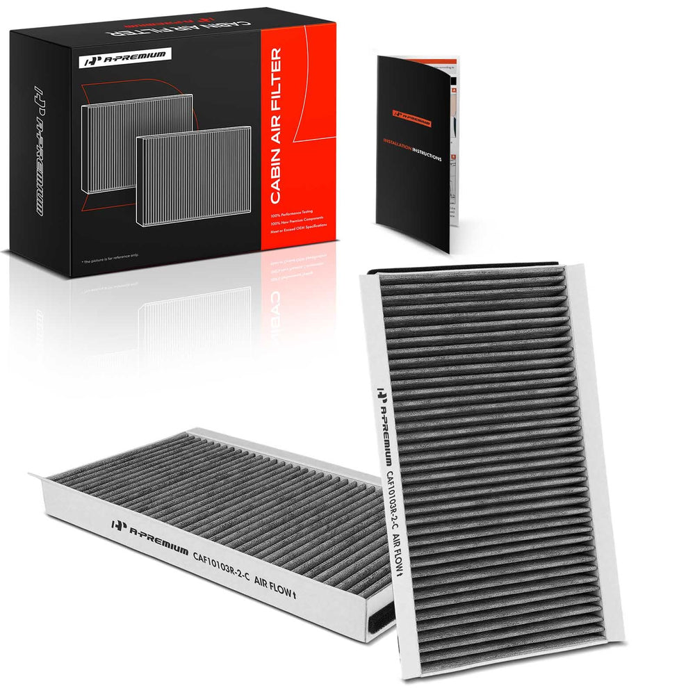A-Premium front packaging showing two filters and fitment information for BMW models
