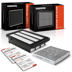 A-Premium boxed 2-pack showing both filters and fitment list for convenience