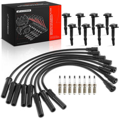 A-Premium front packaging kit showing all coils wires and plugs, clear contents for confident purchase