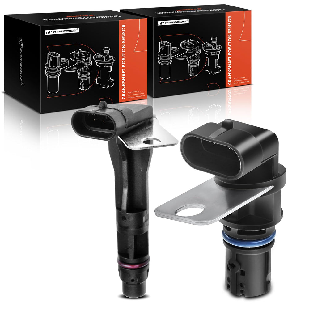 A-Premium front view of boxed camshaft and crankshaft sensors showing complete kit benefit