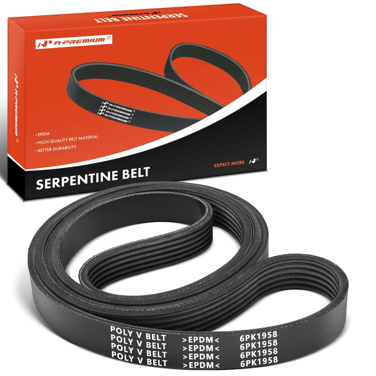 A-Premium front packaging showing belt and fitment details for confident purchase