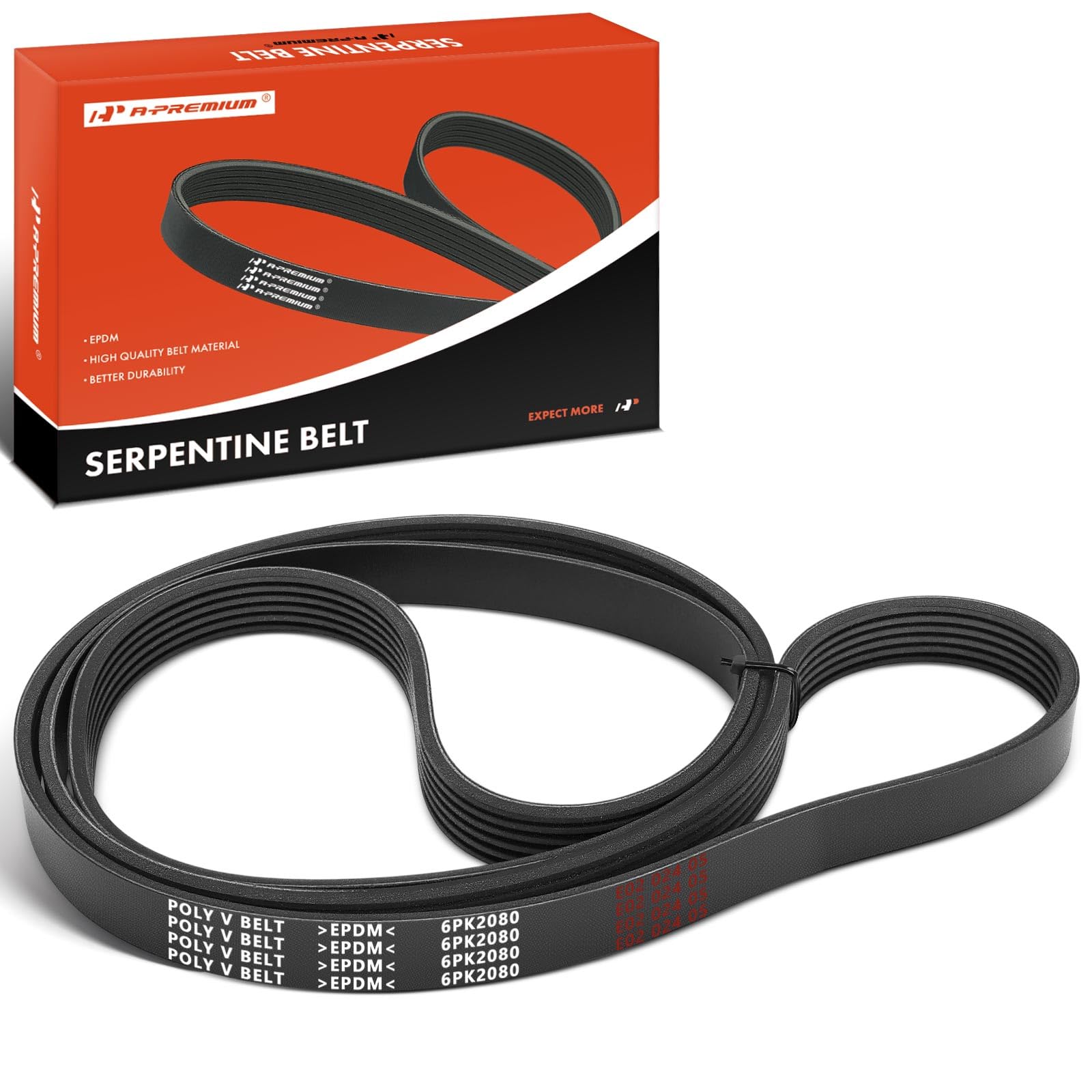 A-Premium front packaging showing belt and model for quick identification and confidence
