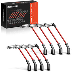 A-Premium front packaging showing complete set of eight spark plug wires for V8 vehicles, clear part ID benefit