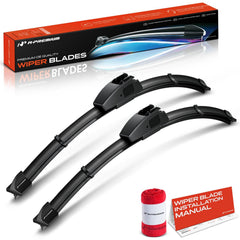 A-Premium front packaging showing both 16 inch wiper blades and included towel for easy identification