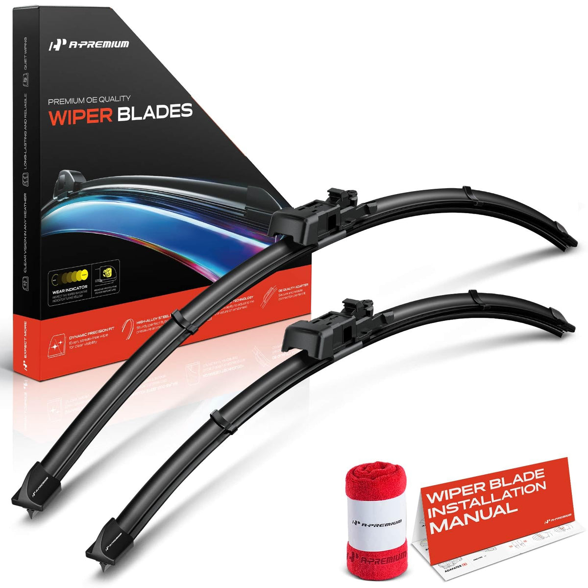 A-Premium front packaging showing blade sizes and benefits
