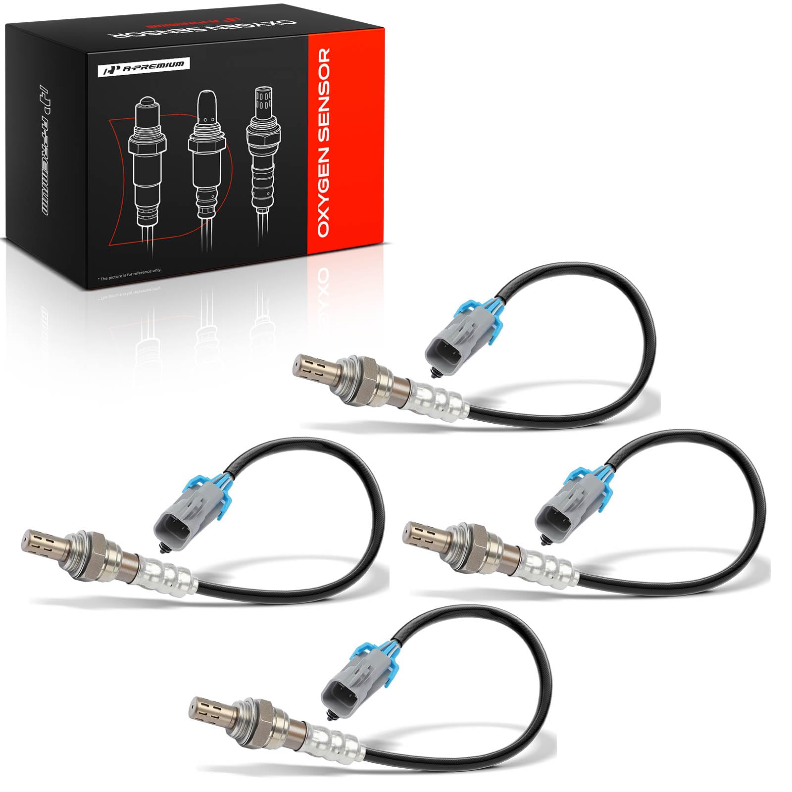 A-Premium front packaging showing four boxed oxygen sensors and model compatibility benefits
