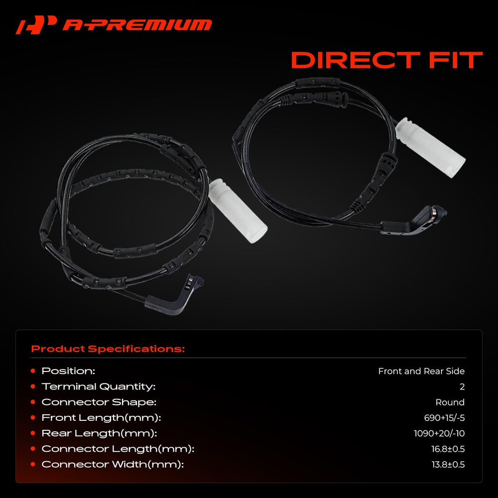 A-Premium front sensor mounted on caliper for accurate wear detection