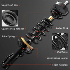 A-Premium front coil spring close-up showing durable finish and fit