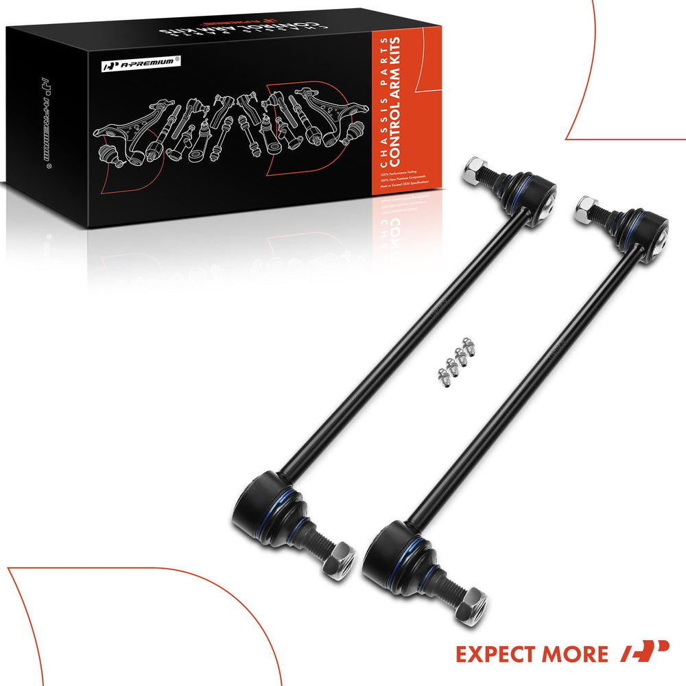 Technician installing A-Premium sway bar link in garage demonstrating easy replacement