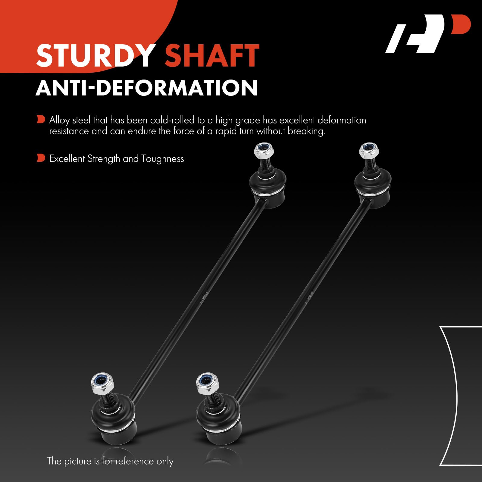 A-Premium steel shaft detail demonstrating robust construction and corrosion resistance