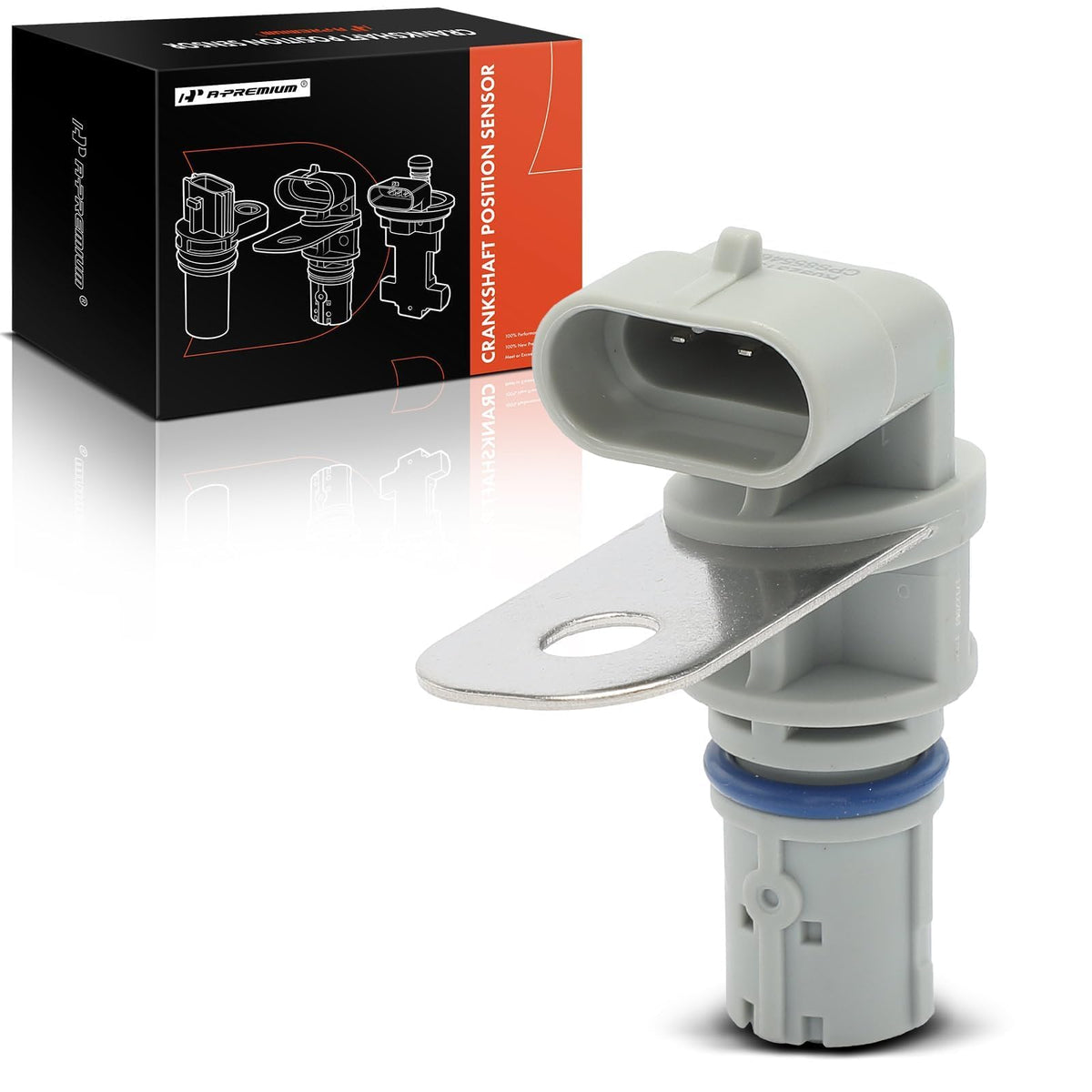 A-Premium front view crankshaft sensor showing compact direct-fit design and reliability