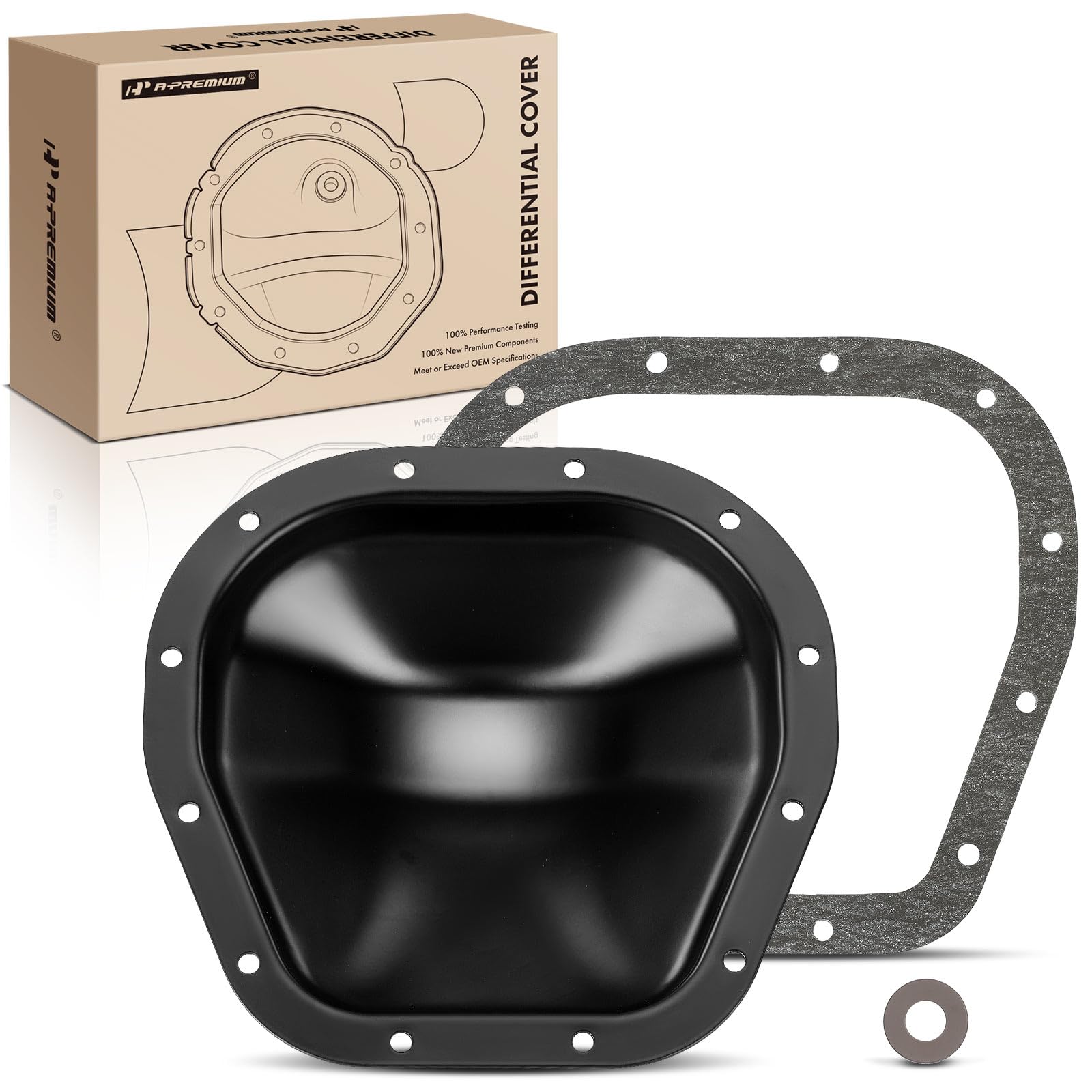 A-Premium front view differential cover showing fit and finish benefits