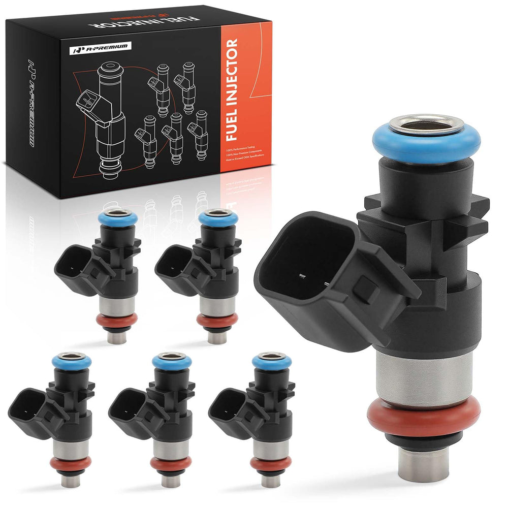 A-Premium front view injector set showing clean replacement parts and fitment benefits