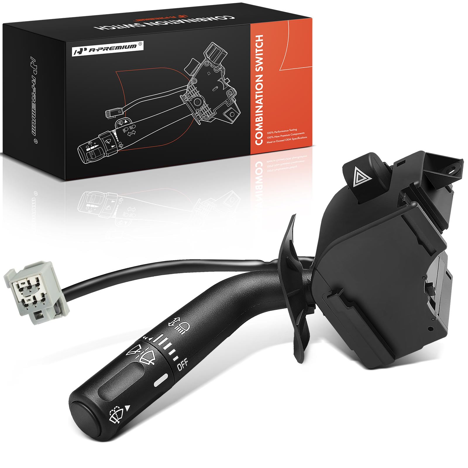 A-Premium front view of multifunction switch showing complete controls and fit