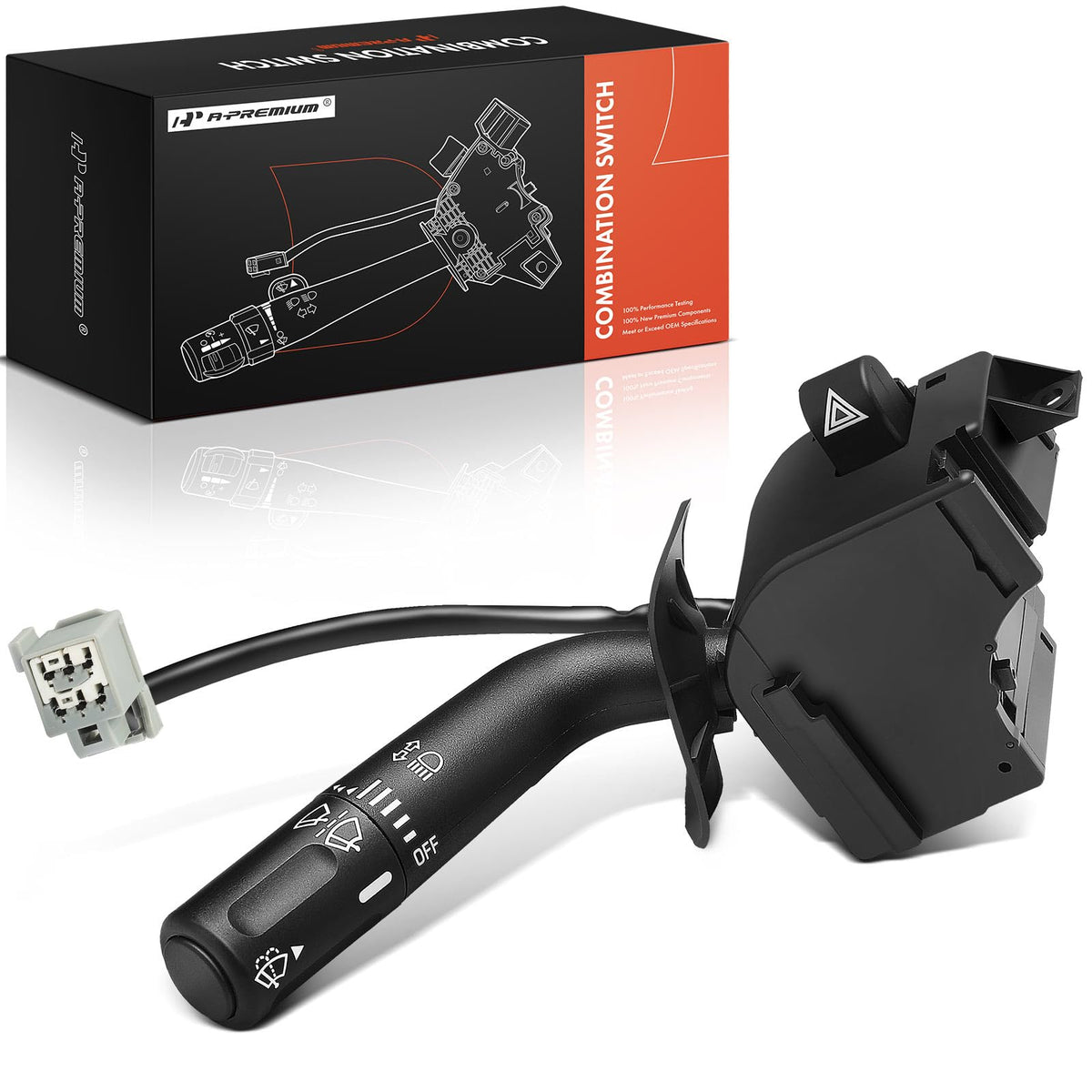 A-Premium front view of multifunction switch showing complete controls and fit