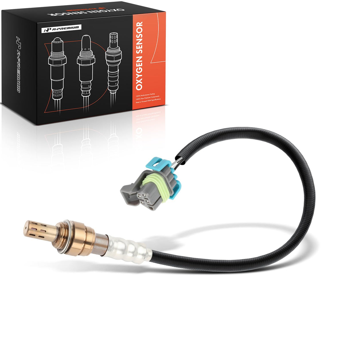 A-Premium front view of sensor in box showing ready-to-install benefit