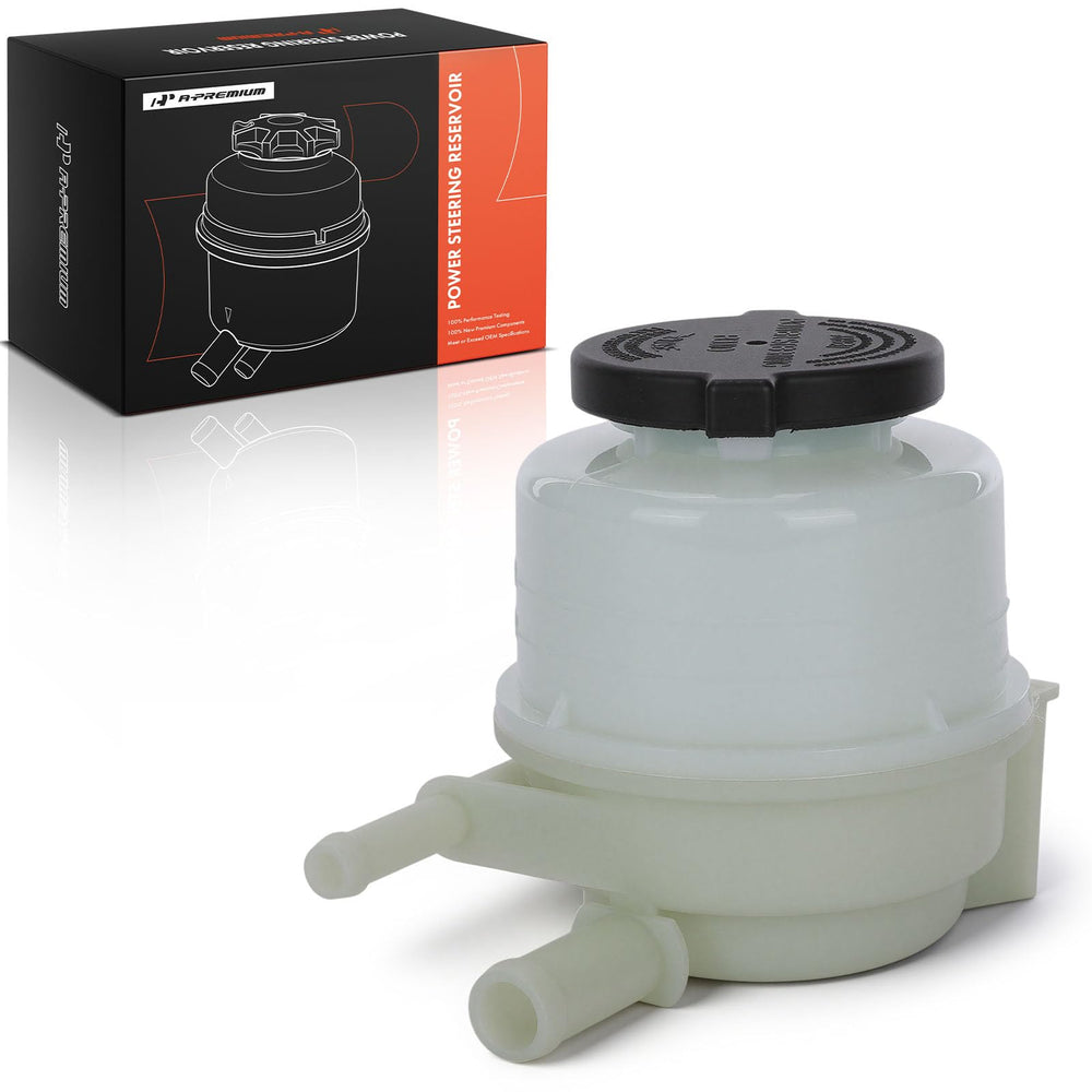A-Premium front view reservoir with cap showing exact fit and improved containment