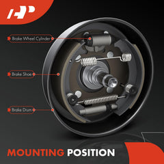 A-Premium front wheel cylinder side profile highlighting cast iron construction benefit