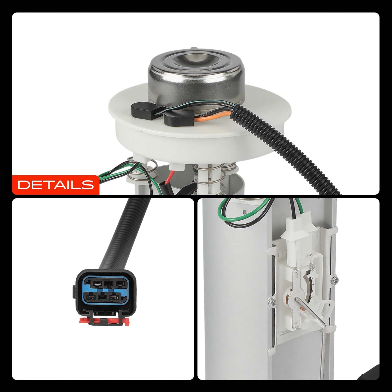 A-Premium pump installed in Jeep fuel tank showing simplified replacement benefit
