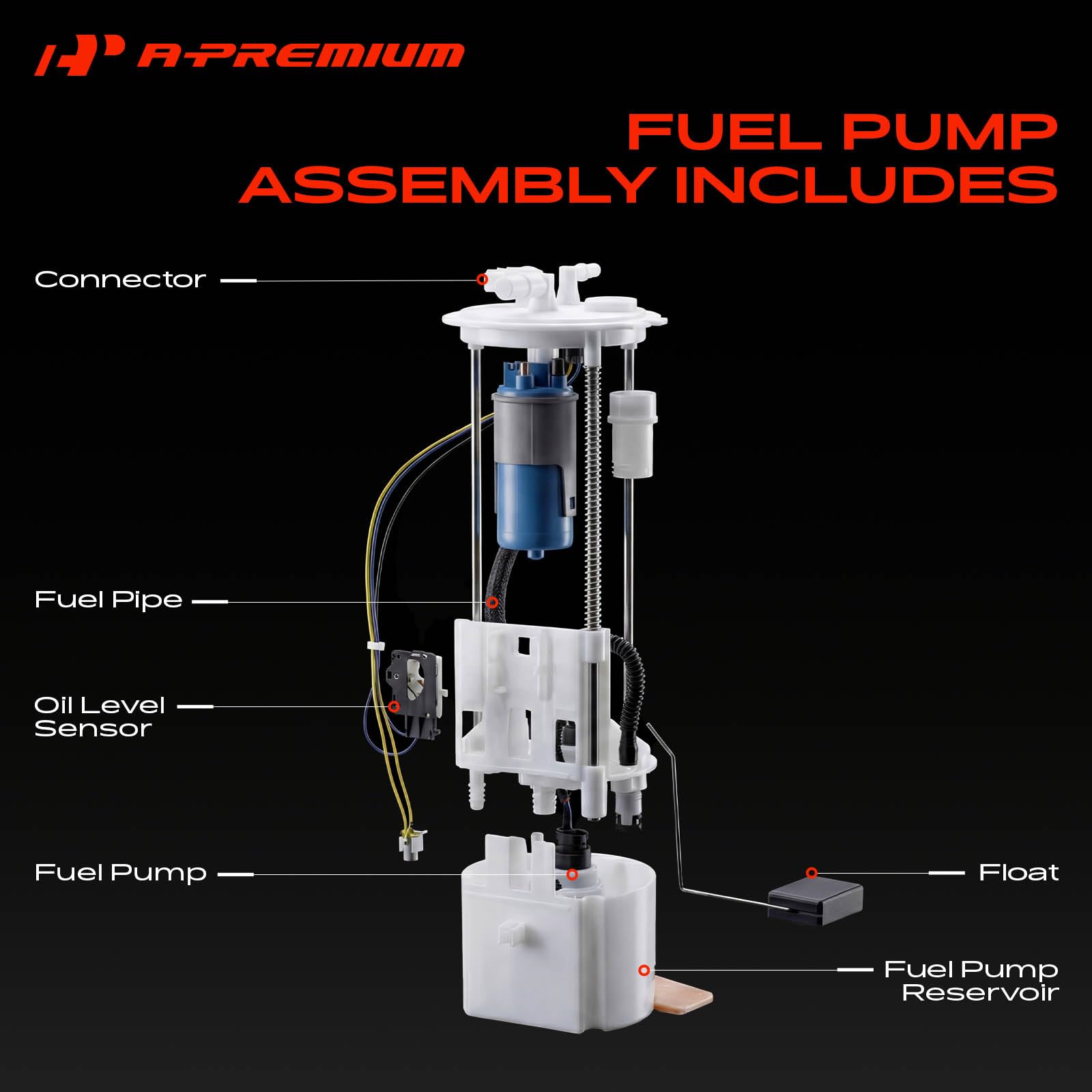 A-Premium fuel sending unit detail ensuring accurate fuel level readings