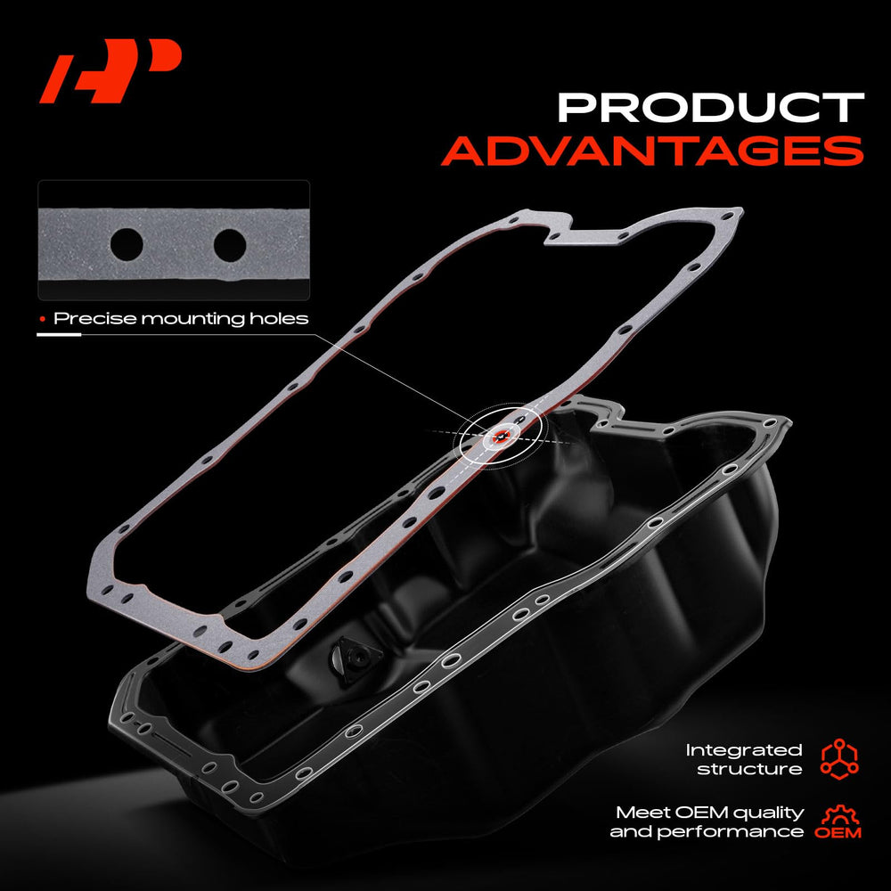 A-Premium gasket aligned on engine flange to illustrate correct fitment advantage