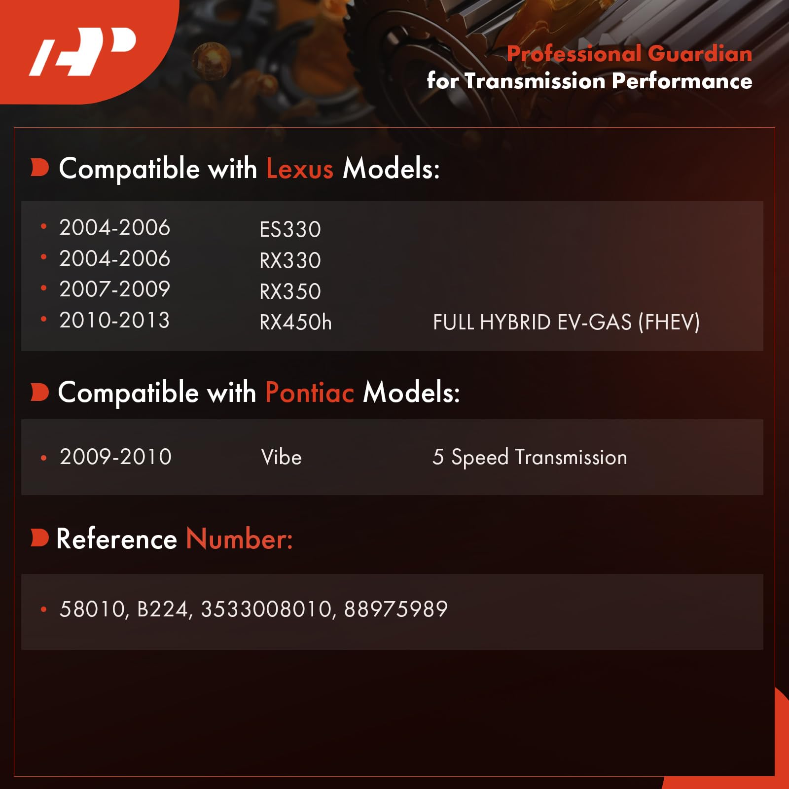 A-Premium pan gasket flat lay highlighting correct shape to prevent leaks