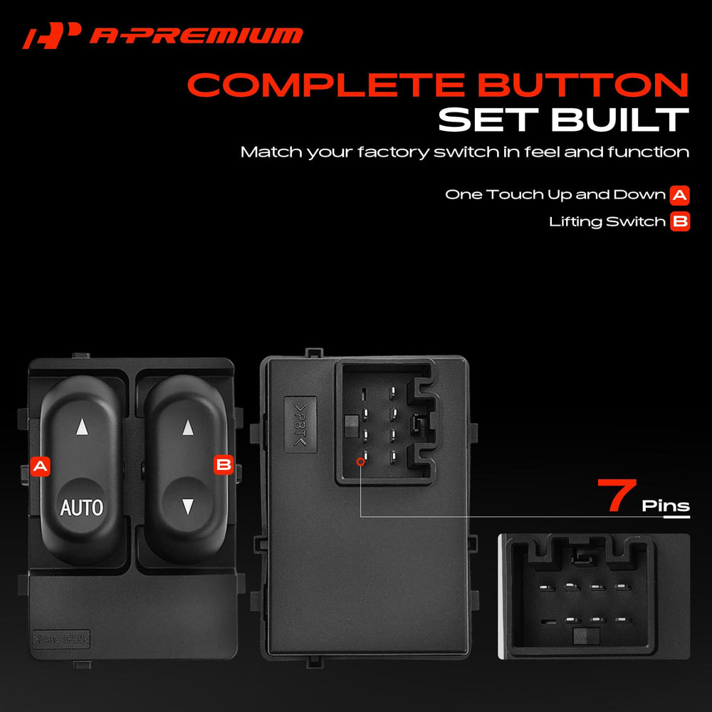 A-Premium switch illuminated green backlight improving night readability