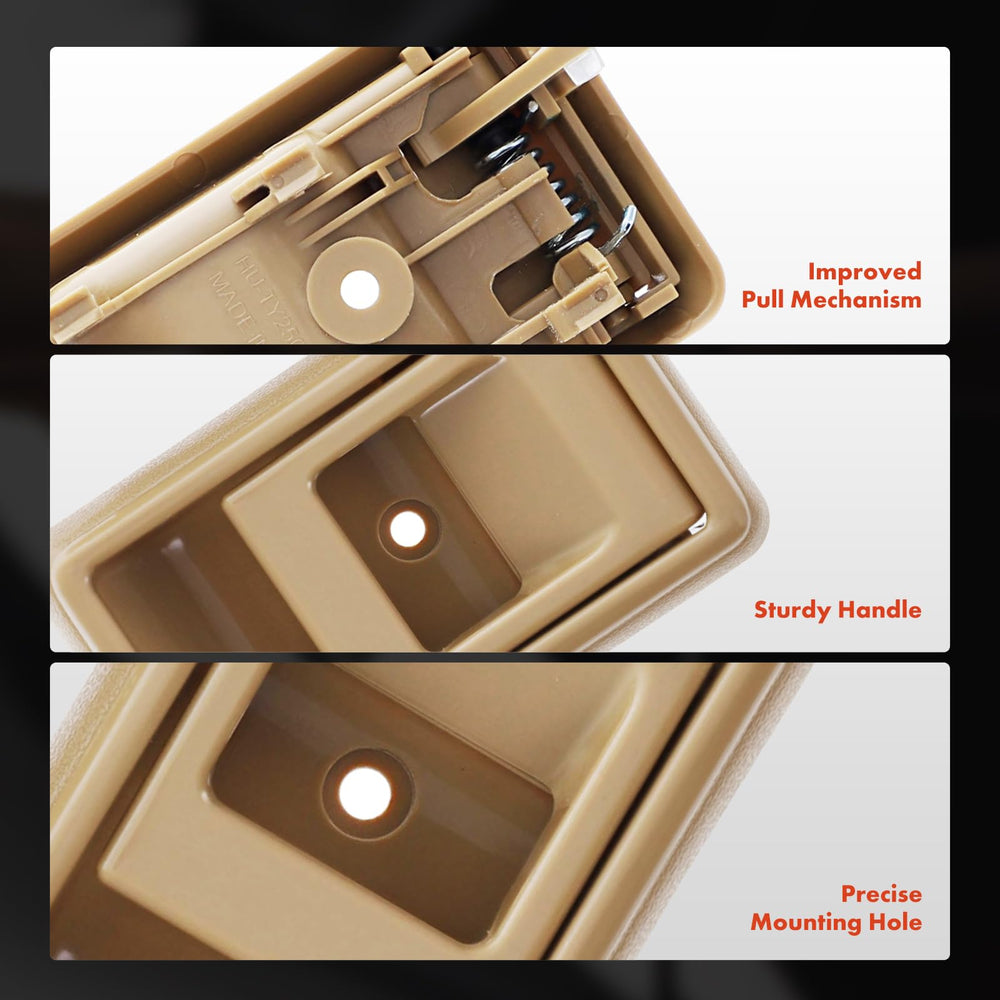 A-Premium pair of beige handles displayed together showing package contents