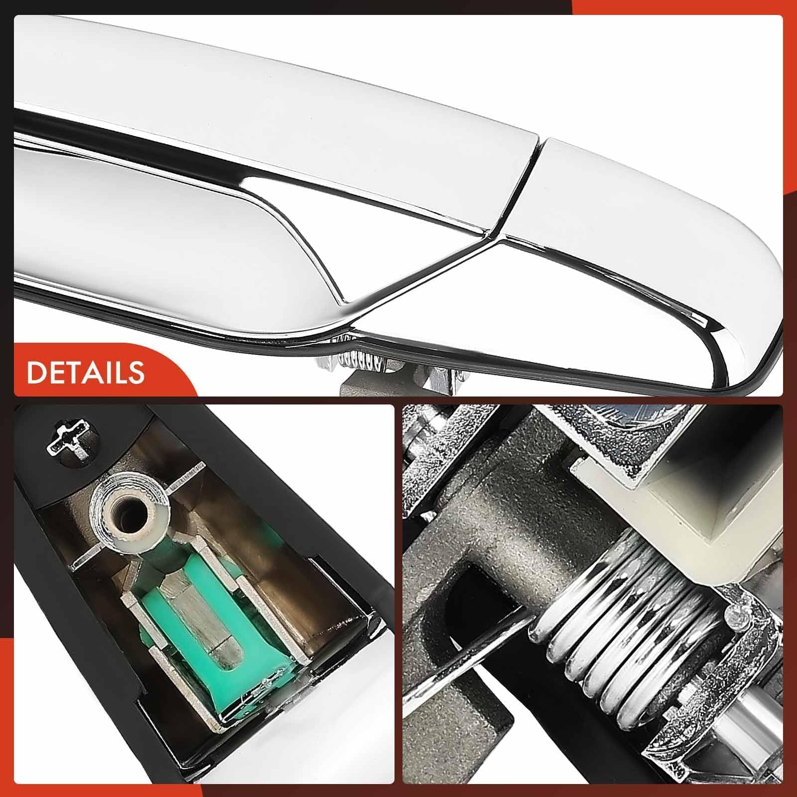 A-Premium handle installed on vehicle front door shows restored appearance benefit