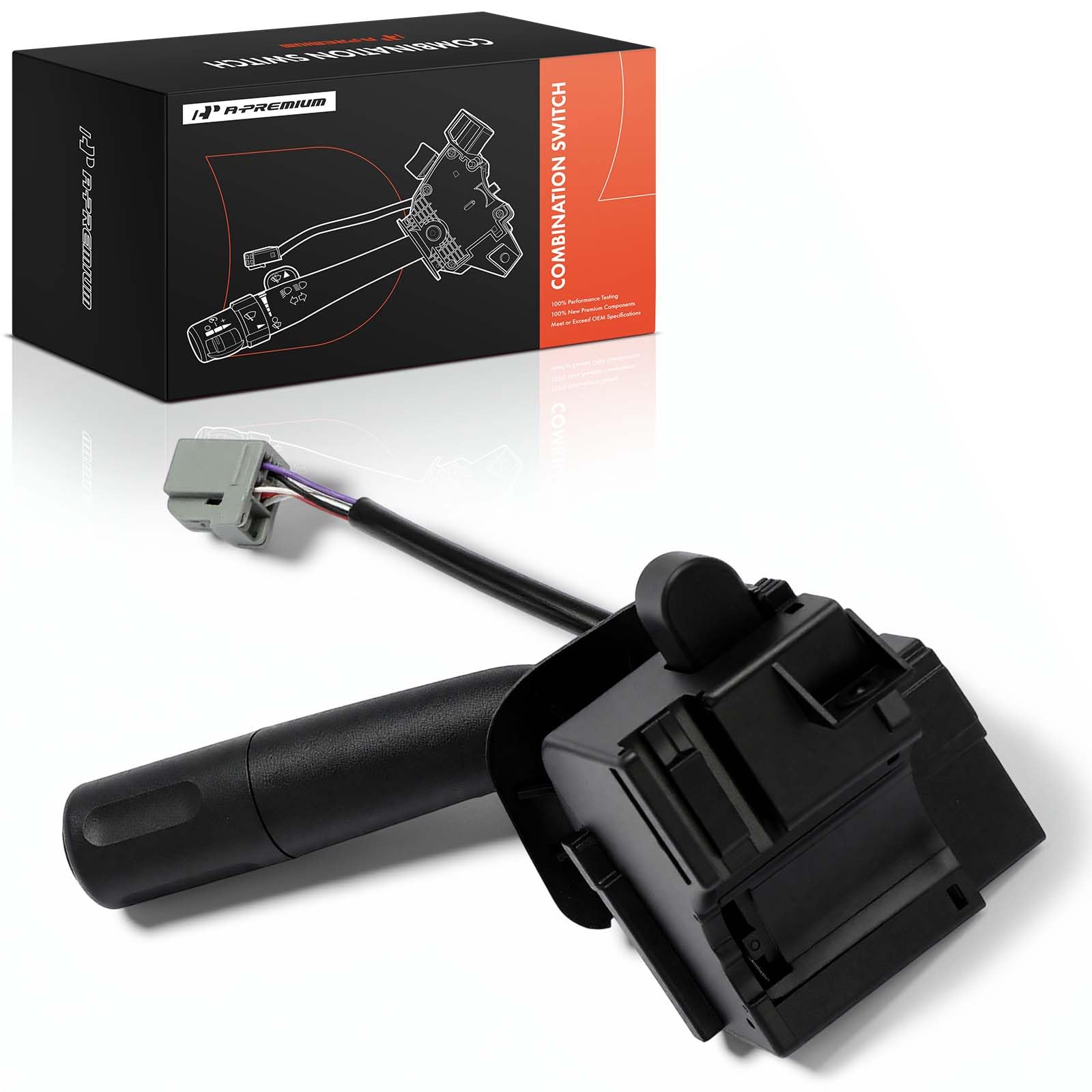 A-Premium lever illustrating headlamp high-beam control for reliable signaling