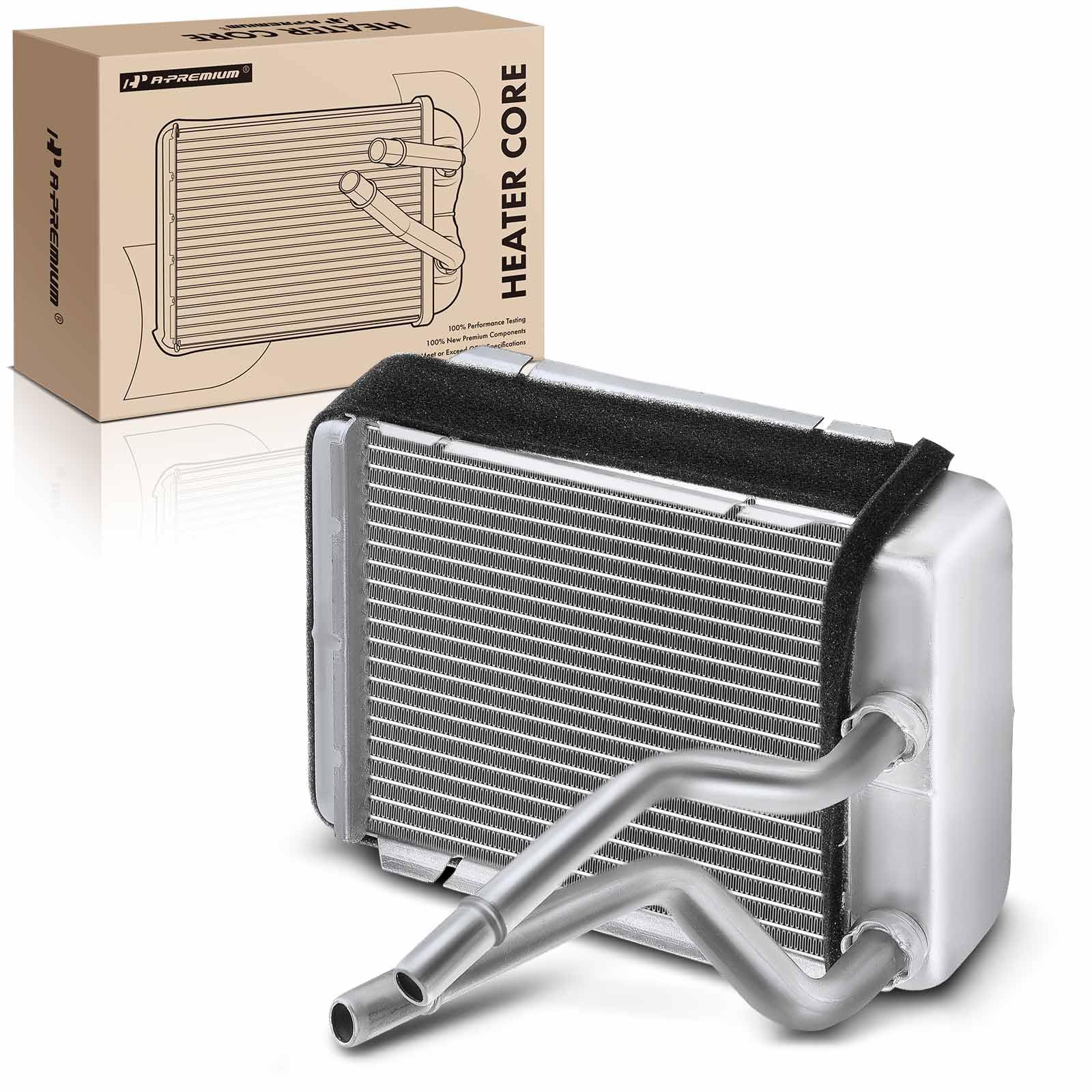 A-Premium front view of heater core showing OEM fit and durable construction
