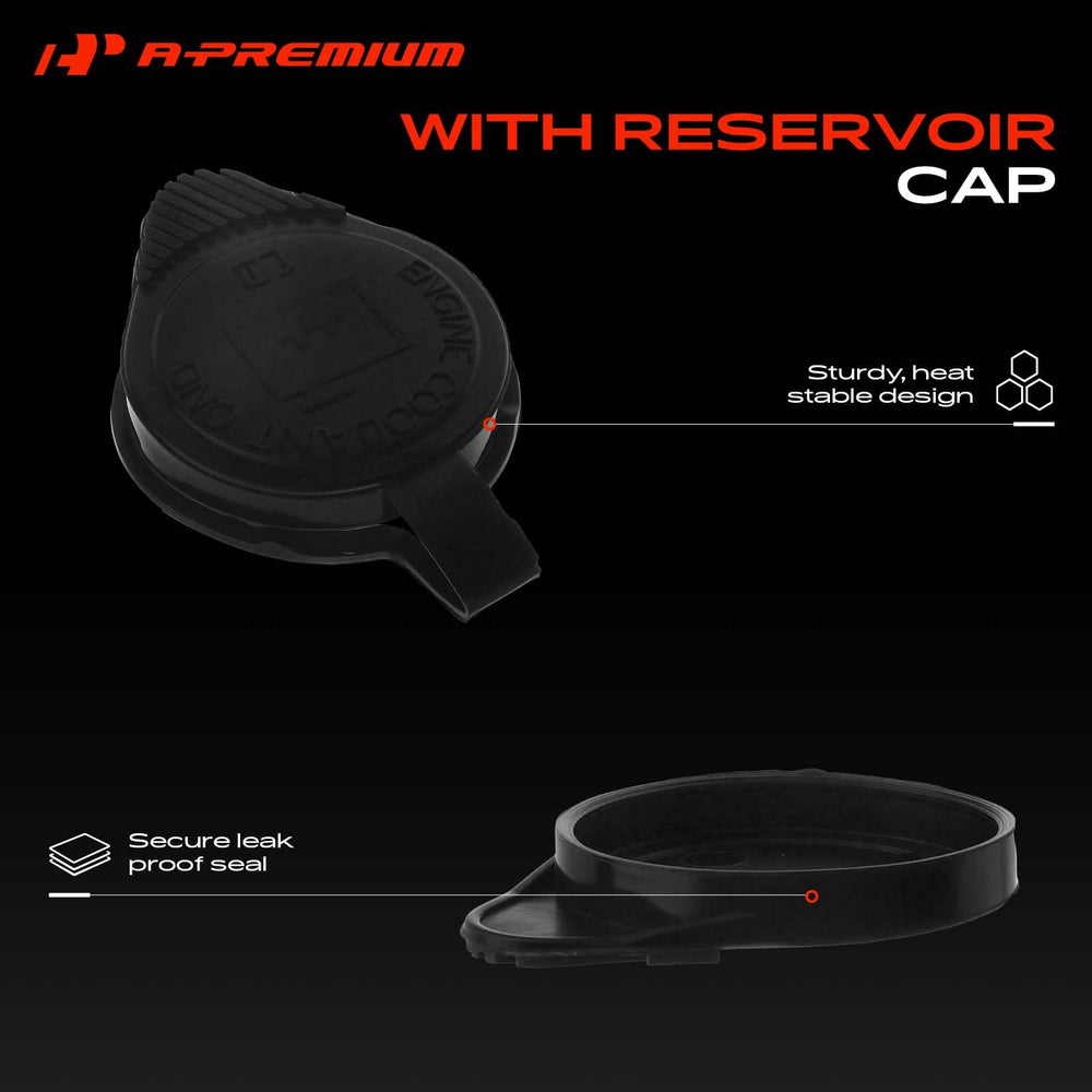 A-Premium hose connection ports visible, ensures secure coolant line attachments