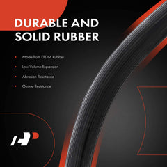 A-Premium EPDM rubber hose profile highlighting flexibility and durability