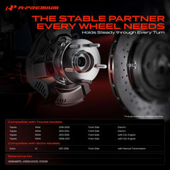 A-Premium close-up of bearing and studs highlighting durable steel construction