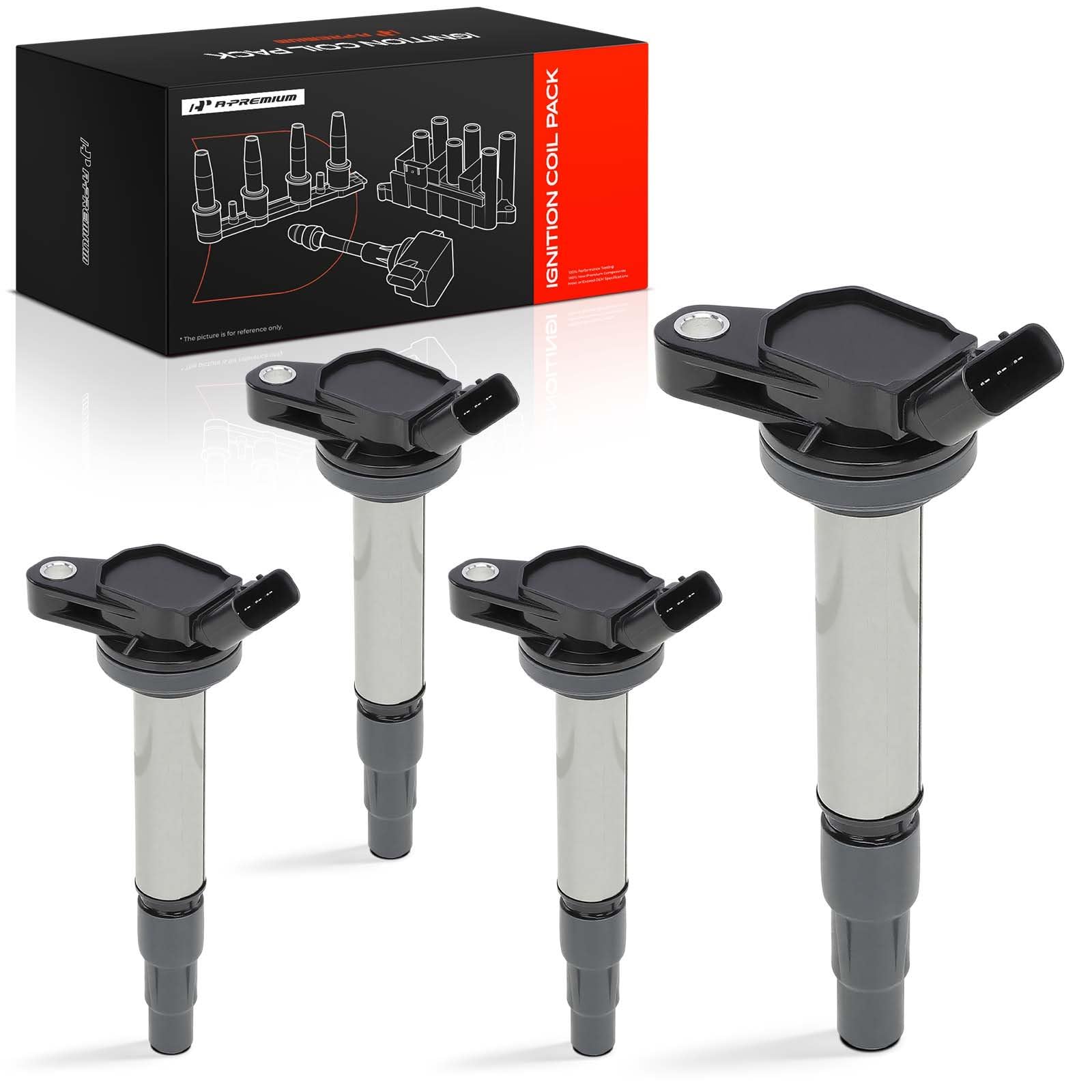 A-Premium front view of ignition coil pack showing fit and finish for easy replacement