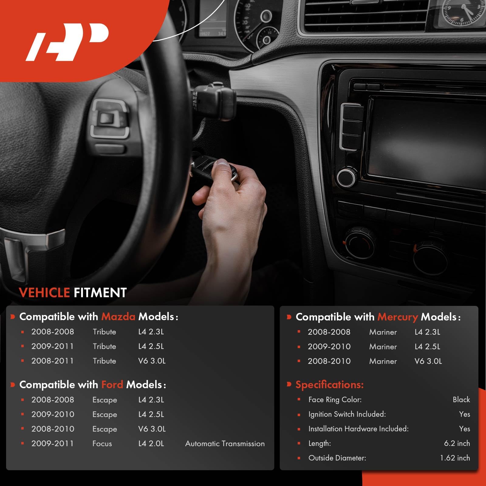 A-Premium side profile of lock housing illustrating compact OEM-dimension benefit