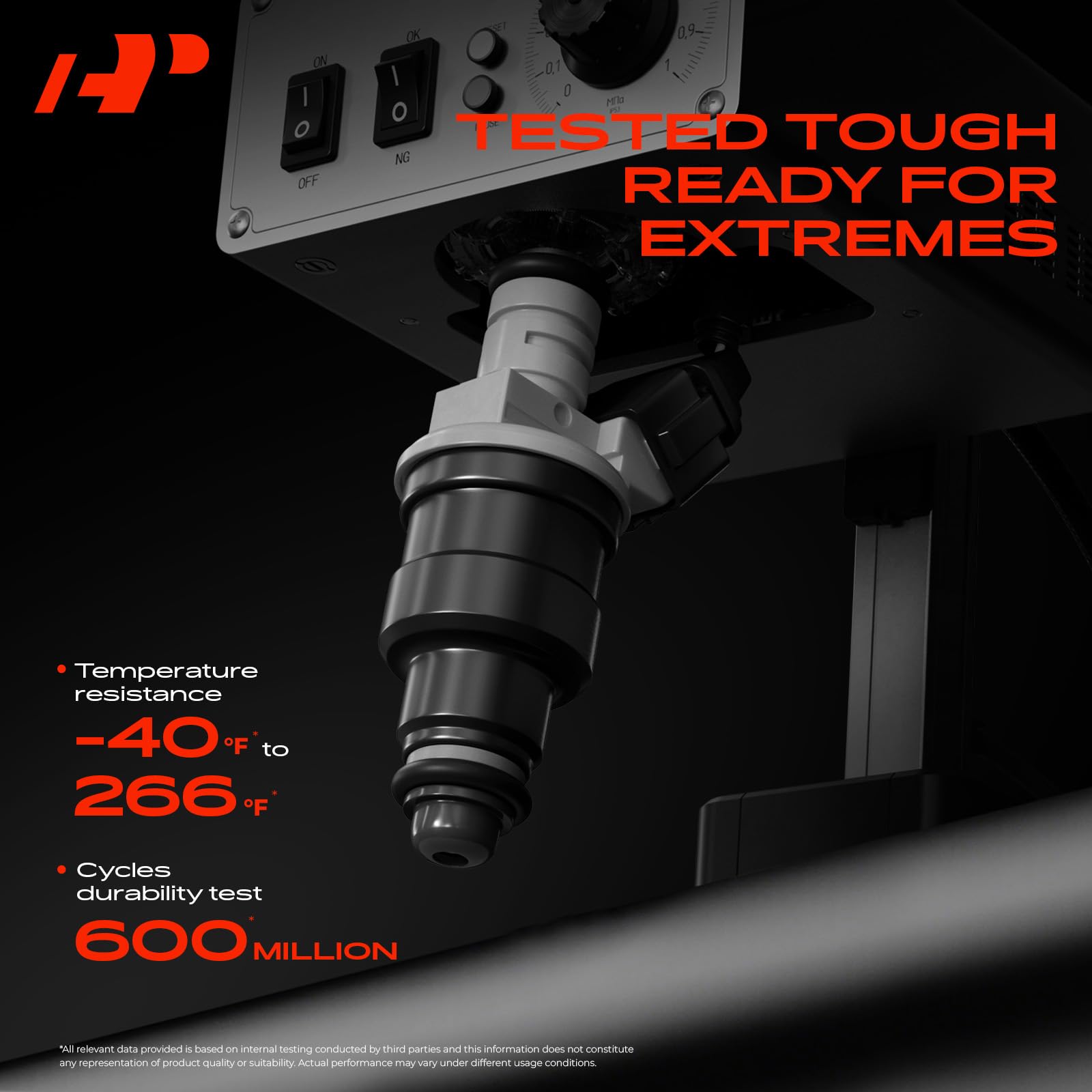 A-Premium injector mounted on fuel rail showing ready-for-installation benefit