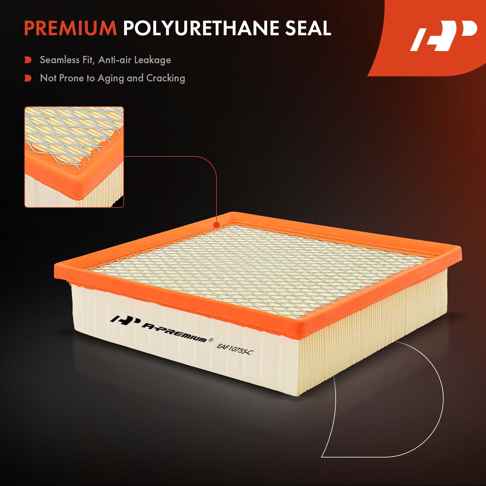 A-Premium engine filter installed in housing illustrating straightforward swap