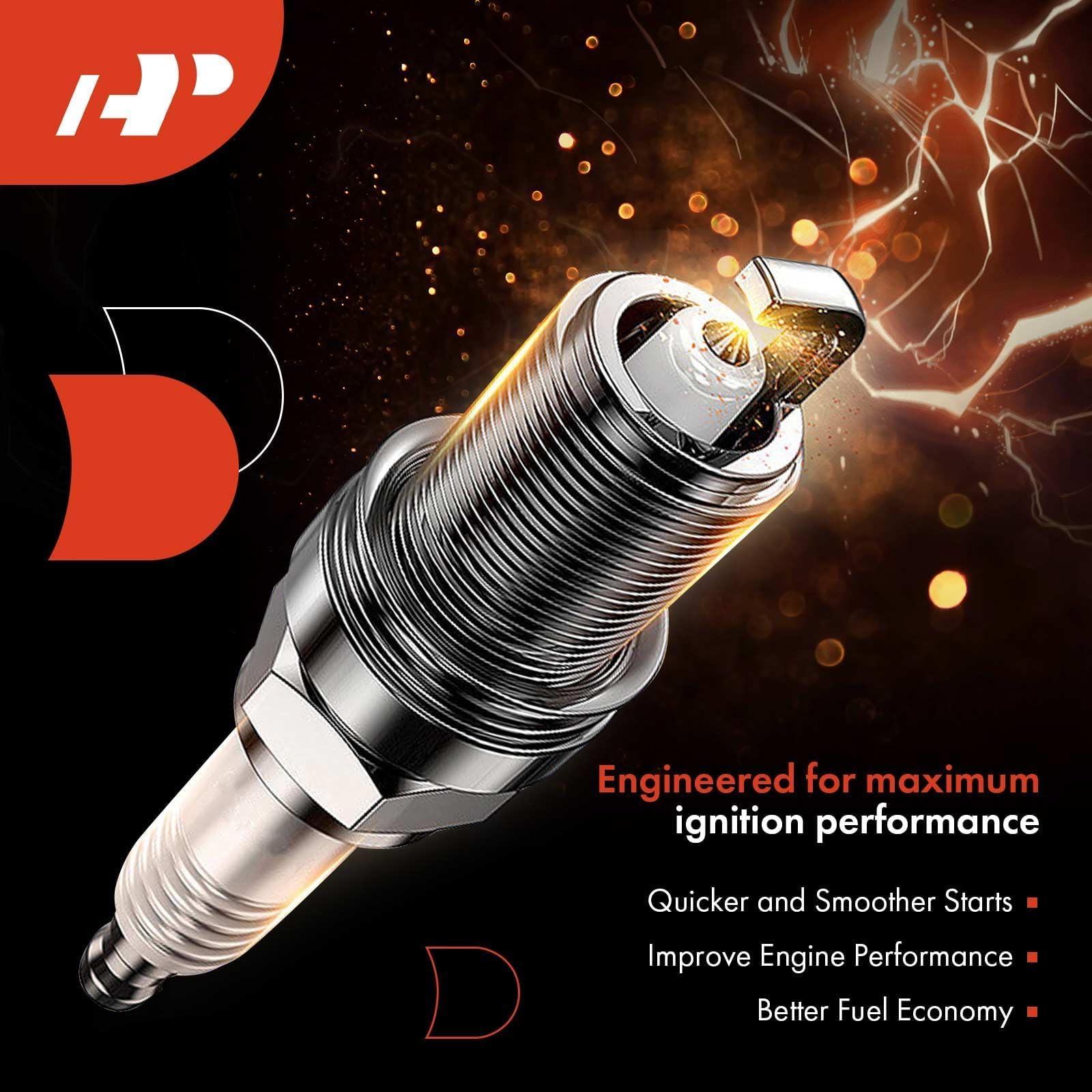 A-Premium spark plug installed in engine bay showing correct fit and accessibility
