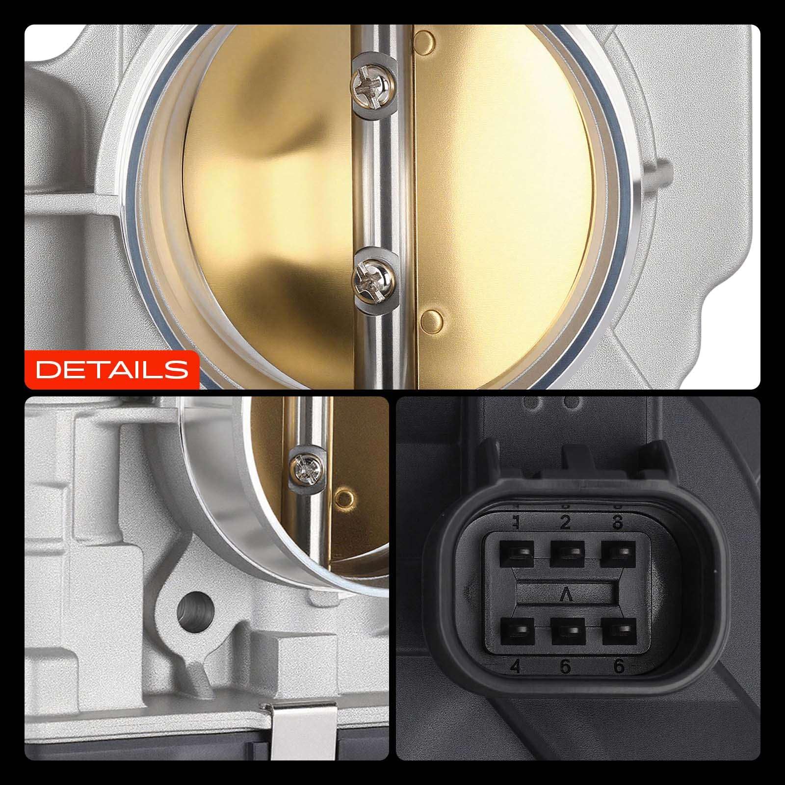 A-Premium throttle body installed in engine bay demonstrating direct-fit replacement