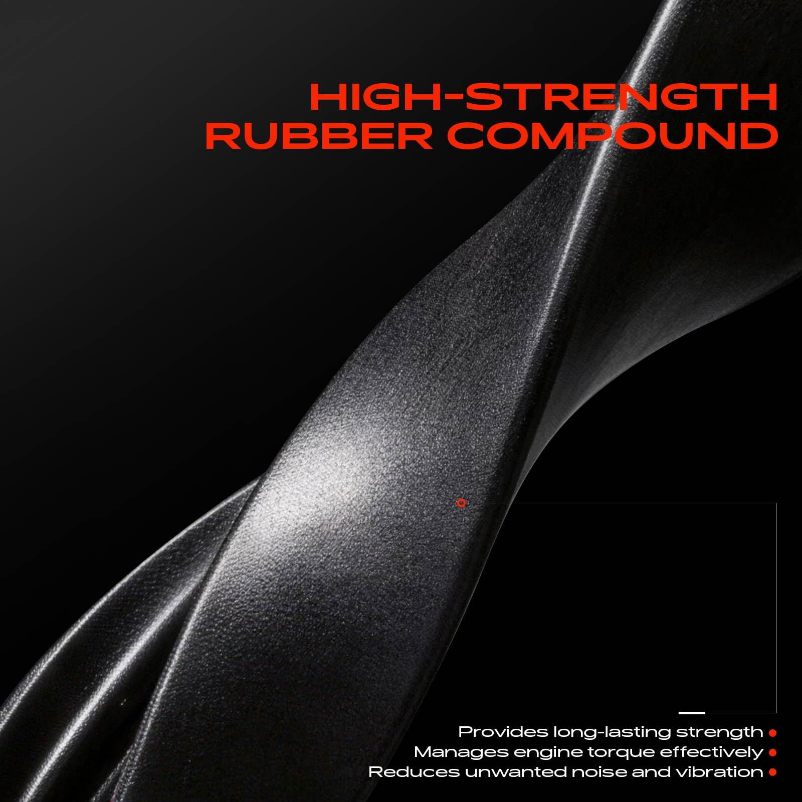 A-Premium mount installed in engine bay reducing noise and stabilizing engine benefit
