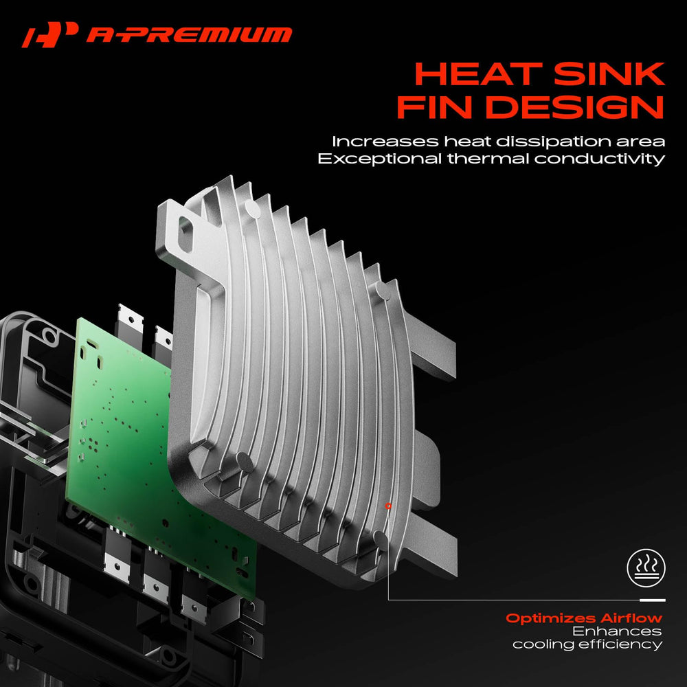 A-Premium installed in radiator fan assembly illustrating restored fan function benefit