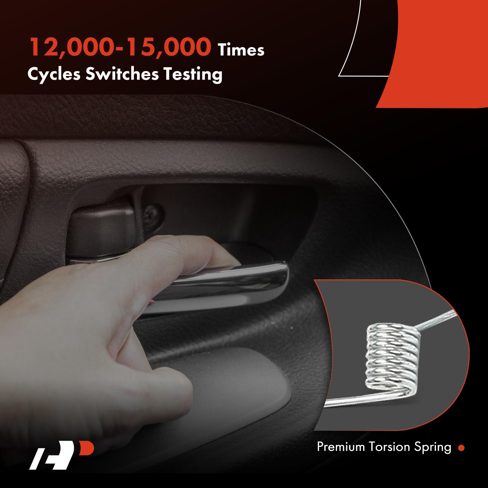 A-Premium installed on rear door showing consistent styling and restored function