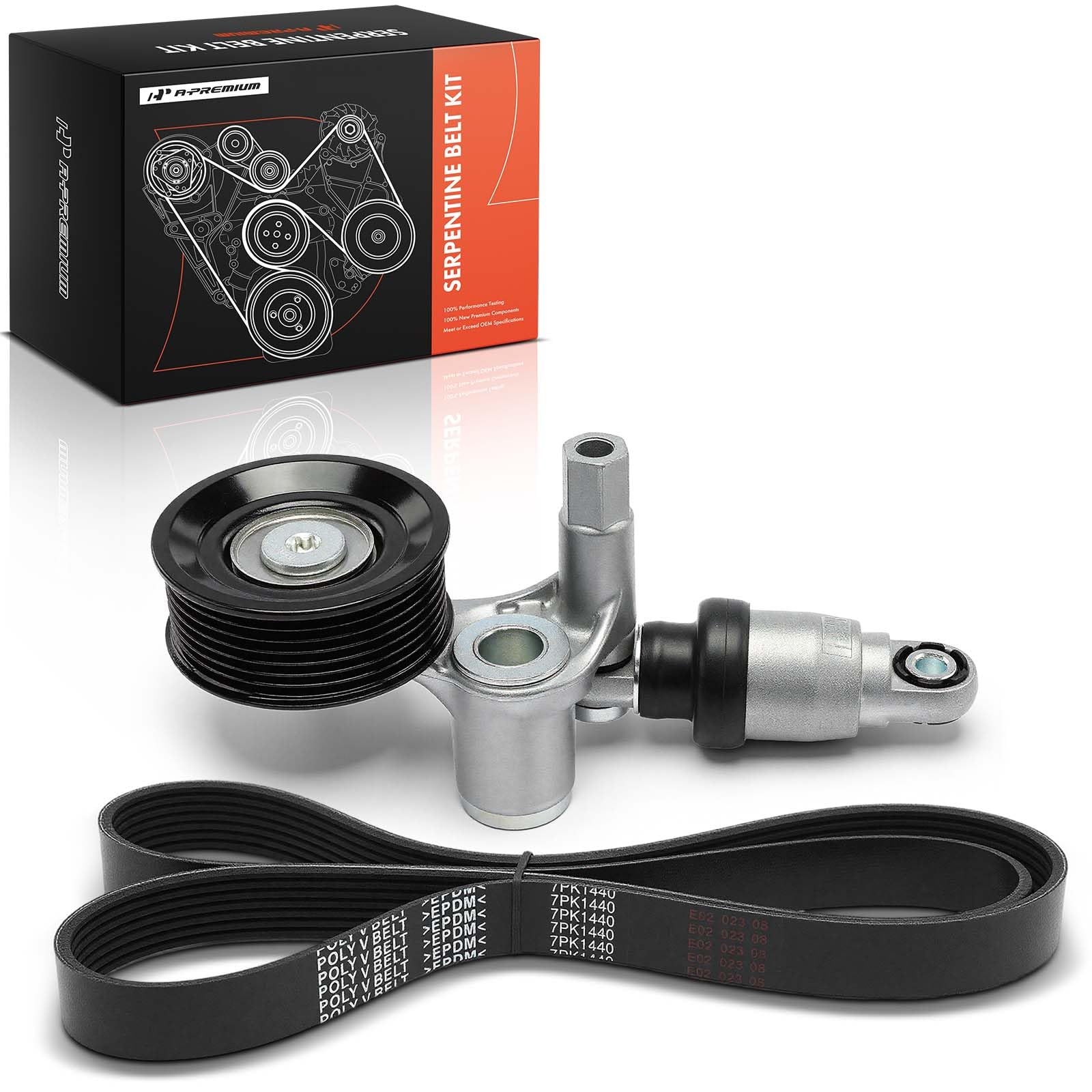 A-Premium kit with warranty card emphasizing one-year unlimited-mileage coverage