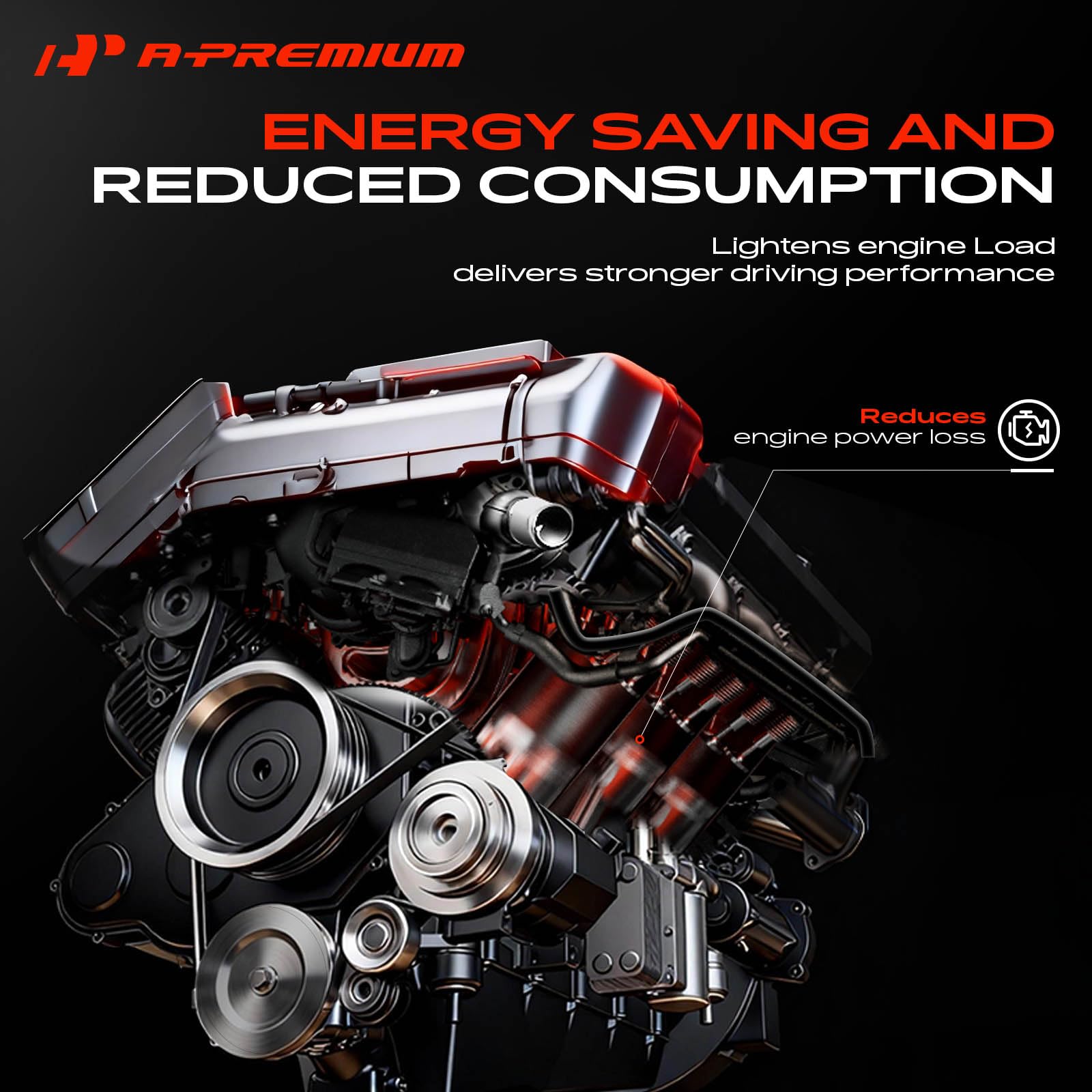 A-Premium label showing reference numbers for easy part verification benefit