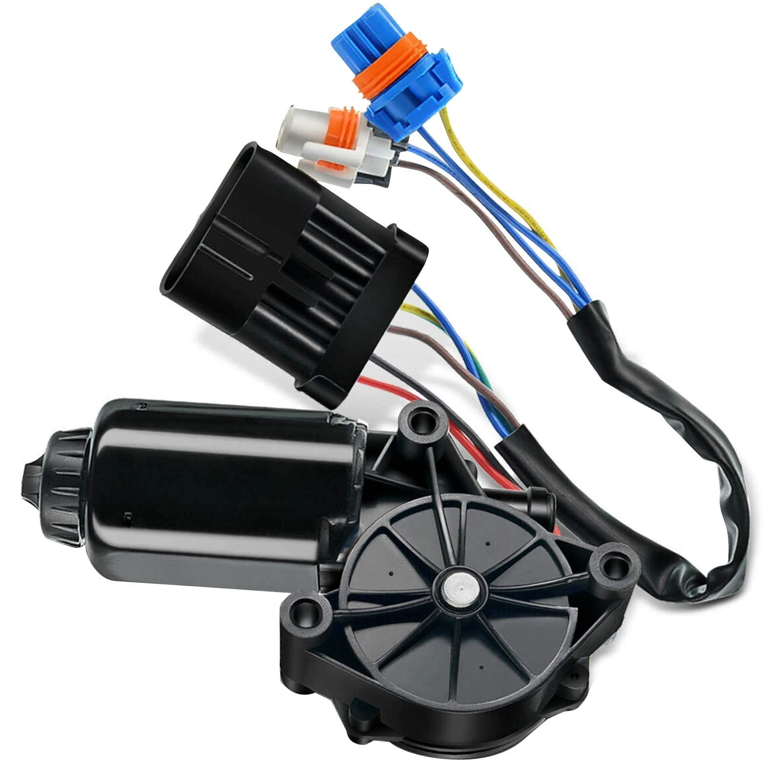 A-Premium front view of left headlight motor showing durable housing and fit