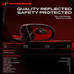 A-Premium left flat glass close-up showing clear reflection and durable finish