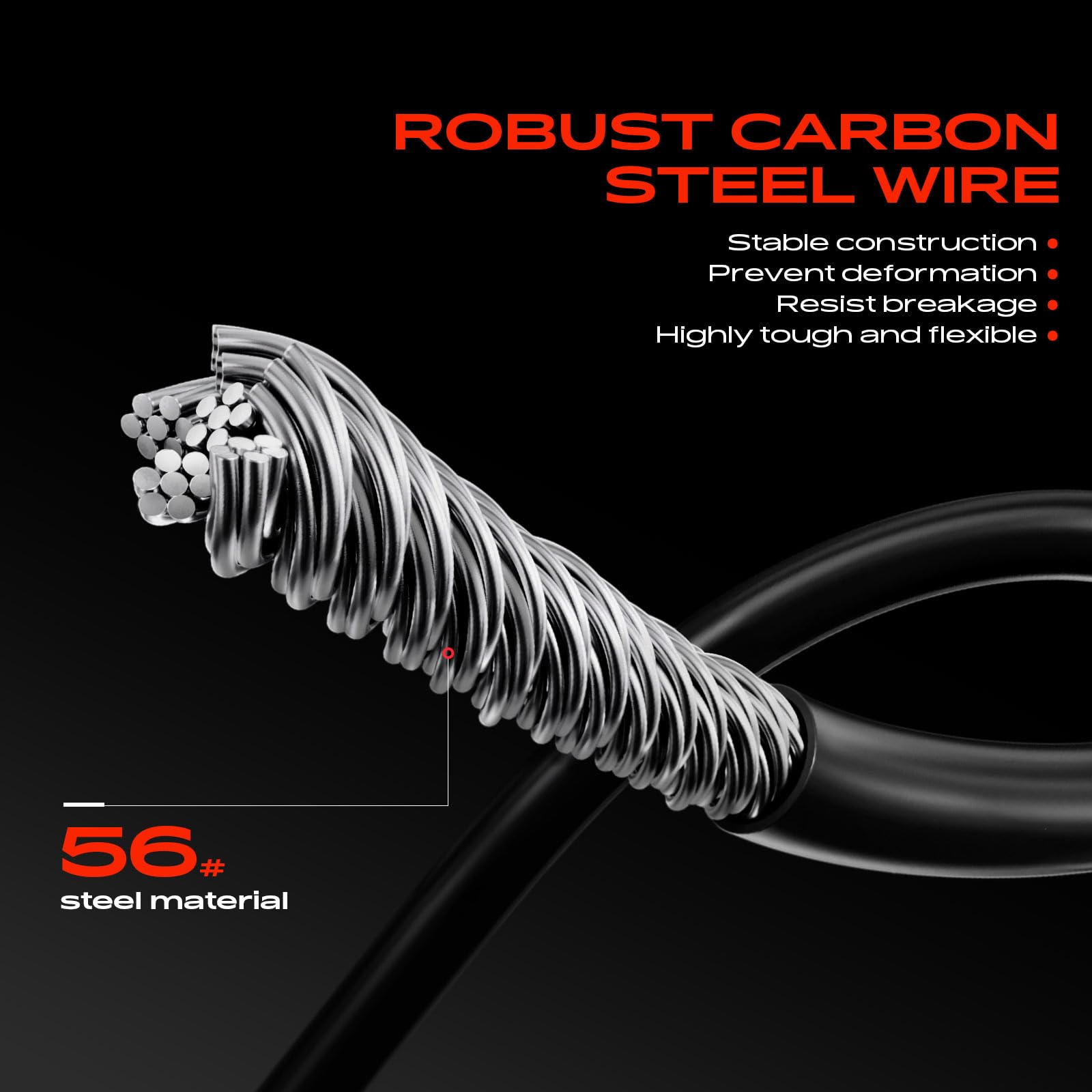 A-Premium cable laid with ruler showing 74.7 inch length to confirm fitment